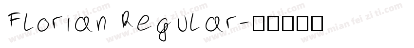 Florian Regular字体转换